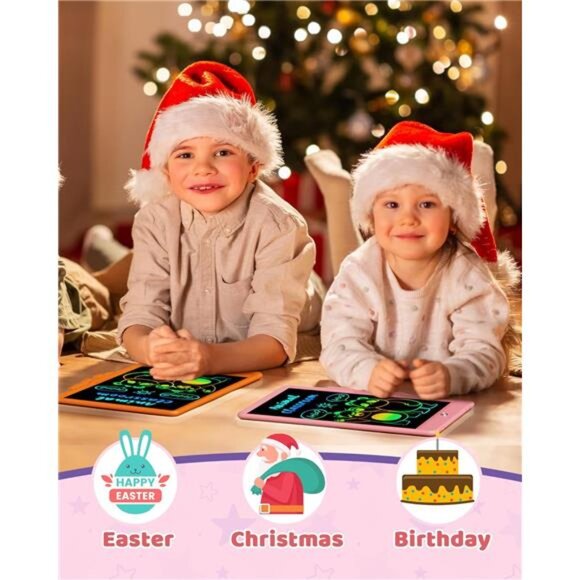 LCD Writing Tablet Doodle Board 10 Inch - Colorful Screen Electronic Toddler - Picture 6 of 7